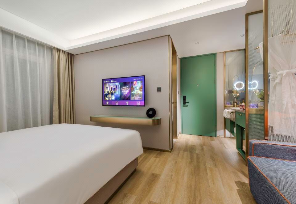 雅致大床房（空氣凈化器-電視投屏-無窗）