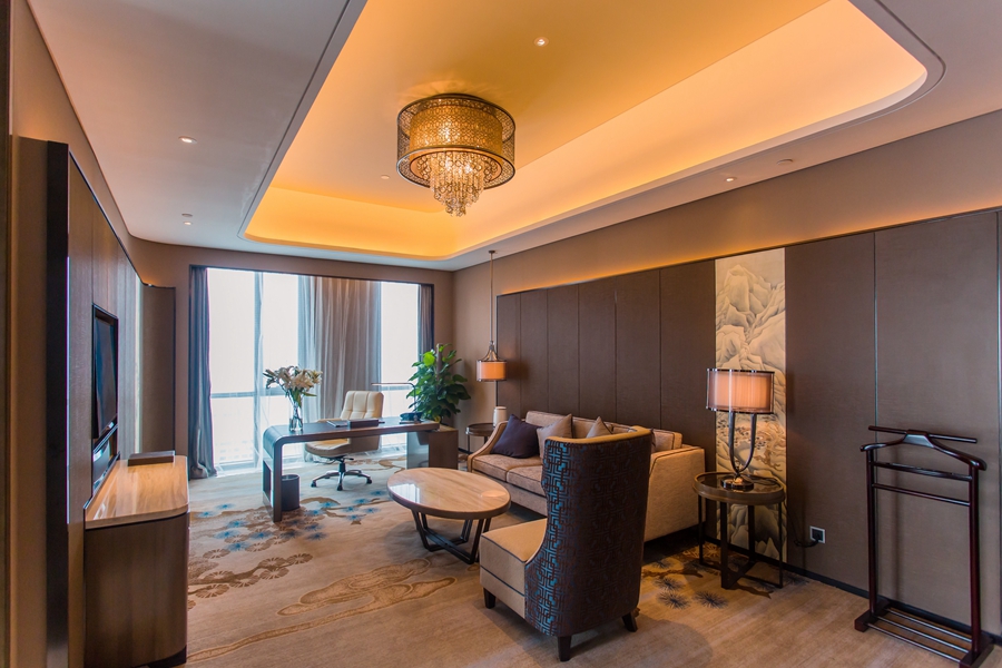 Wanda Realm Tai'an豪华套房（直麪泰山+独立会客区+Acca Kappa洗护品）