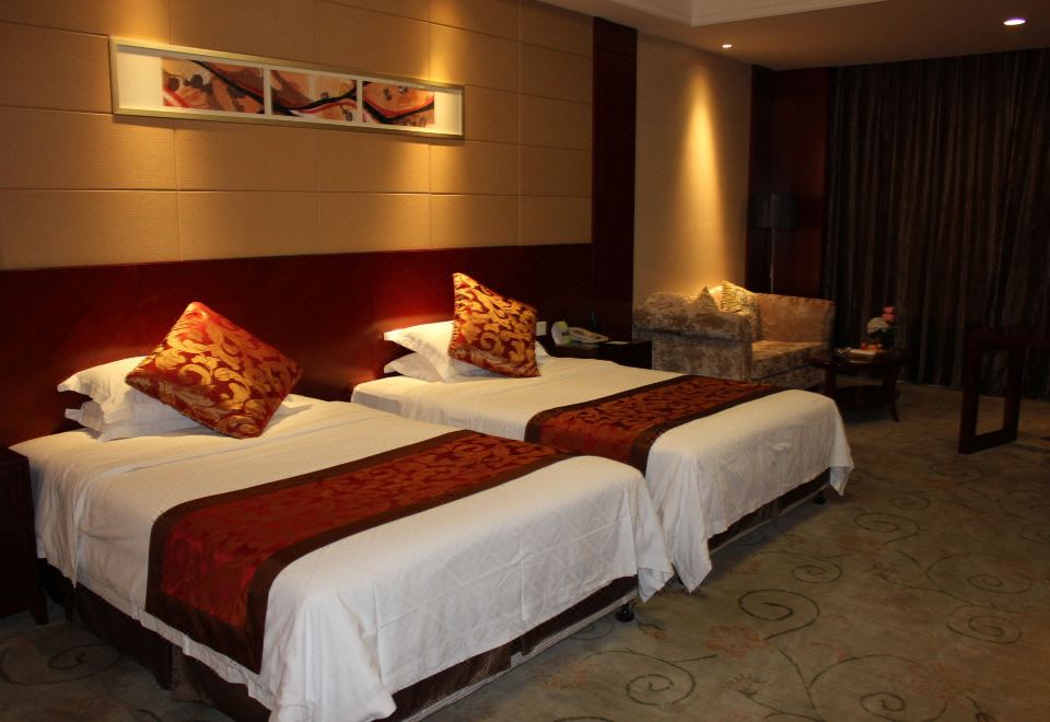 Yixing Bamboos International Conference CenterLake Listening Twin Room - Live By The Mountains And Waters, Enjoy The Scenic Beauty Of The Lake And Mountains.