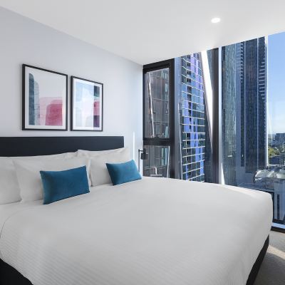 一卧室高級套房 墨爾本中央安凡尼公寓酒店優惠