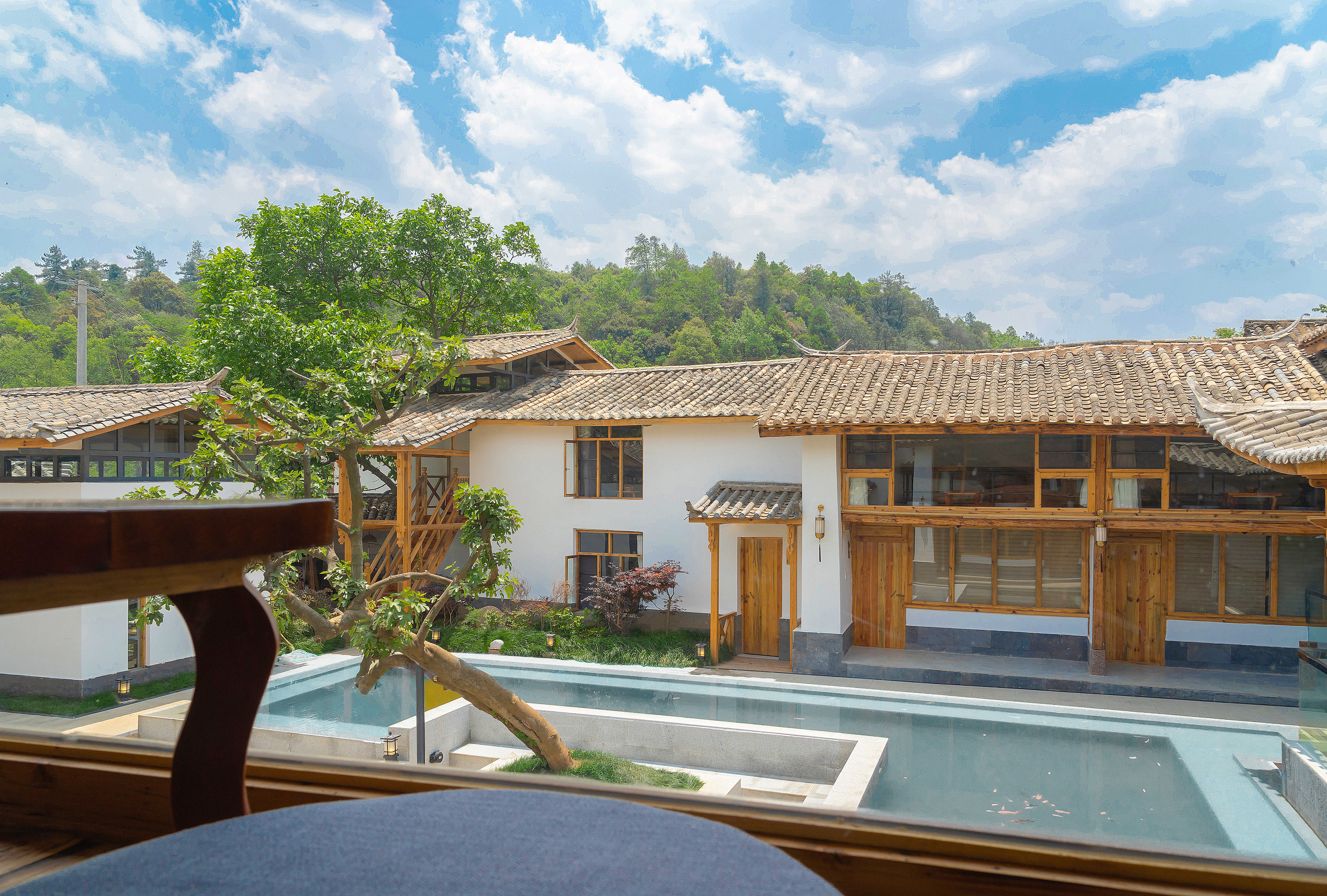 春风·园景复式大床房+180°观景+中式古风