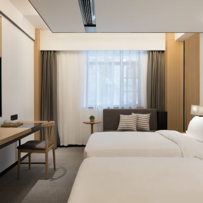 安瀾『煙火雙床房+靜謐舒適』 SFEEL設計師飯店（樂山大佛美食街店）優惠