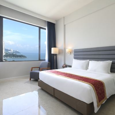 Bilik Deluxe Kupon Hompton by the Beach Penang (PenangFightCovid-19 Certified)