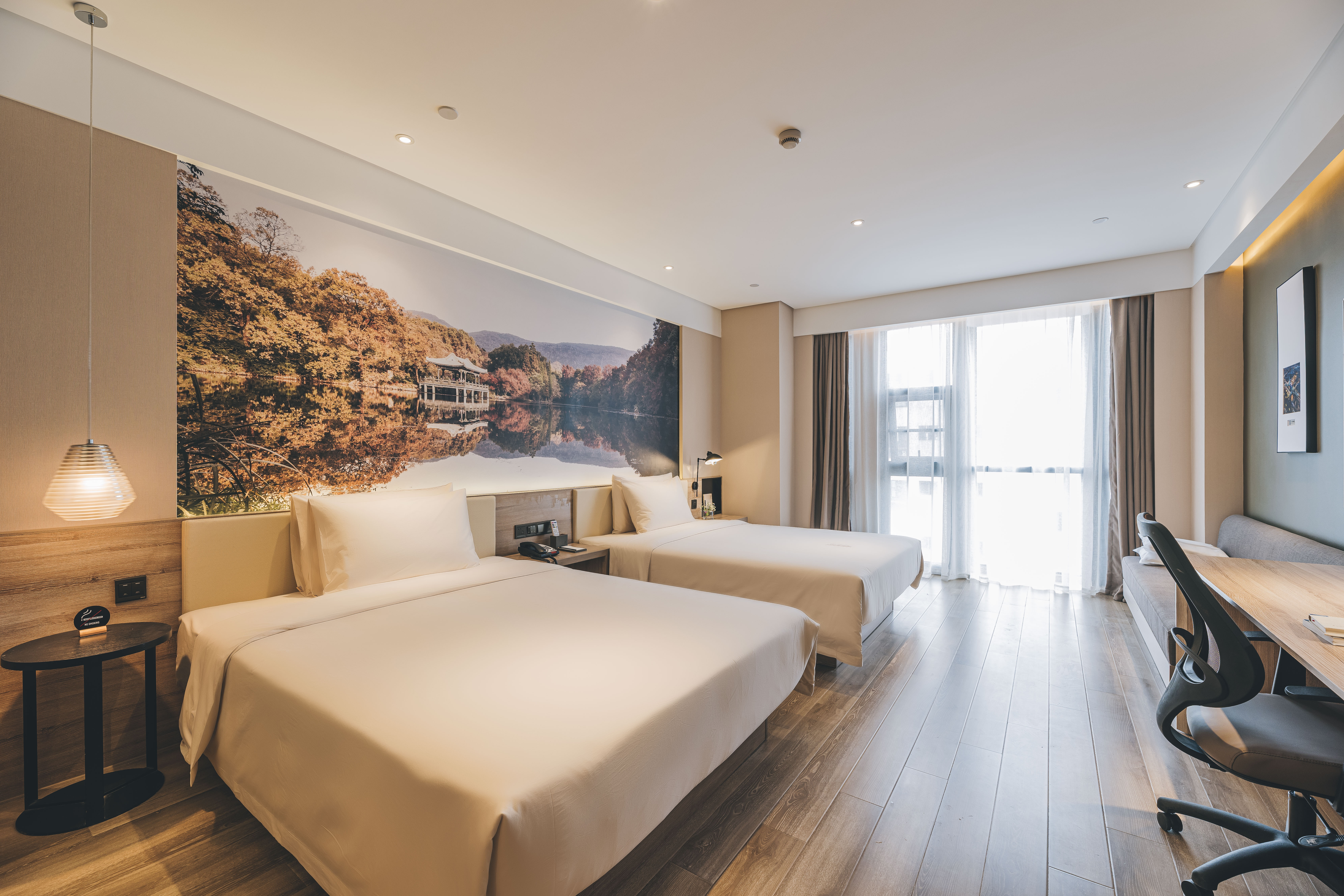 Atour Hotel (Xianlin Avenue, Jinma Road)高级双床房（普兰特床垫+亚朵记忆枕）