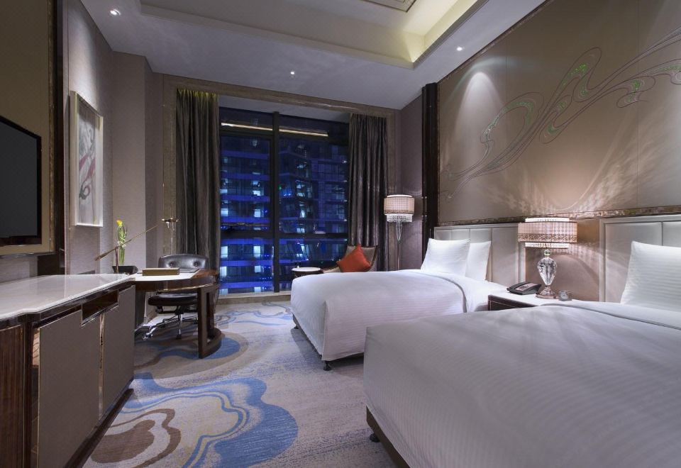 豪华双床房（悦享城景+妙梦深睡床垫）