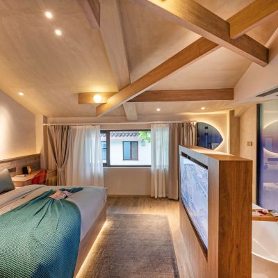 臨夏大床房 蘇州·璞宿飯店（觀前街拙政園店）優惠