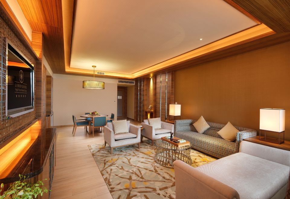 园景温泉套房-私家泡池-认证温泉水入房-独立浴缸-一室一厅