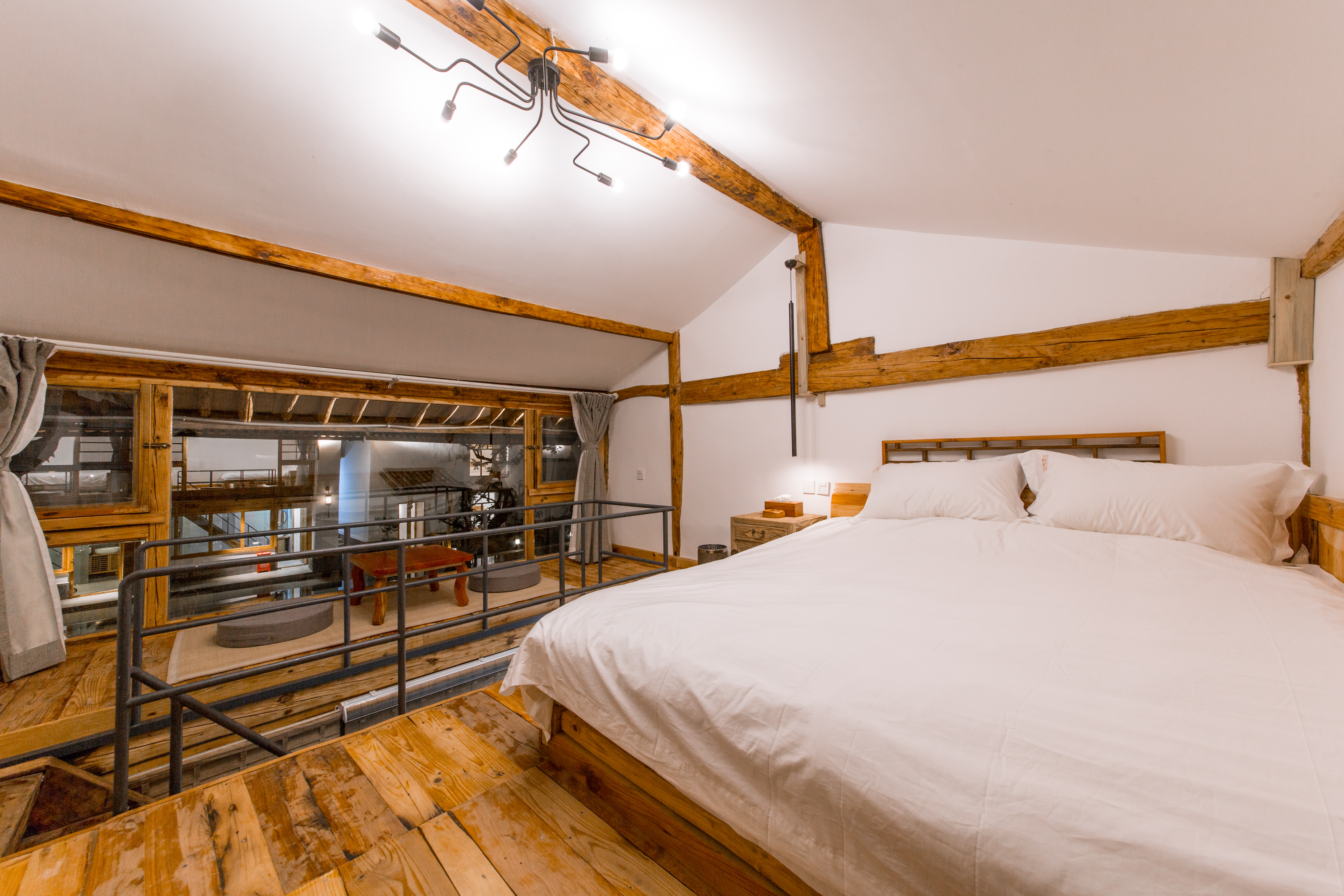 春风·园景复式大床房+180°观景+中式古风