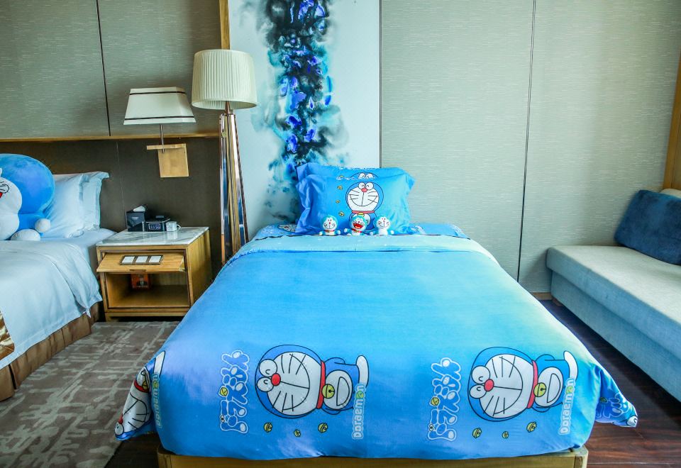 家庭亲子?豪华三人房|小童乐园|小童护栏|小童洗护