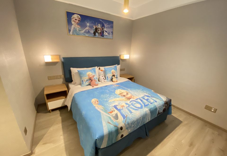 豪华双卧冰雪王国亲子房（可做饭+带浴缸）