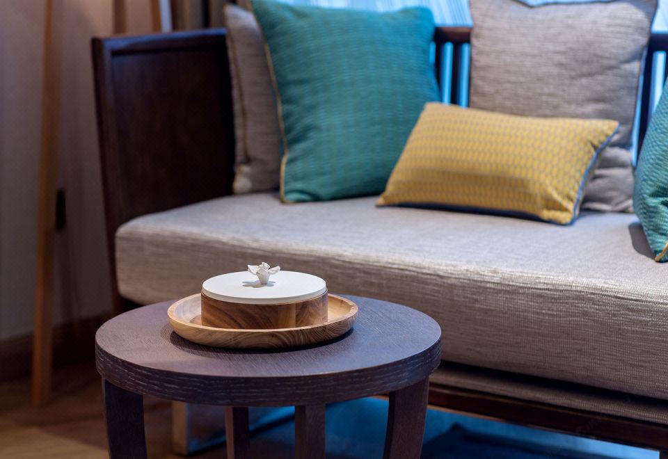 高级园景双床房