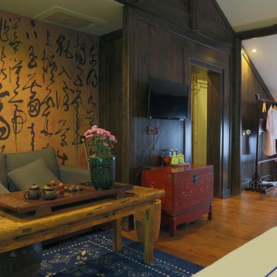 瓶蘭居·三床房 | 庭院景觀 | 國風禪意 | 茶台| 鳳凰清溪禪院優惠