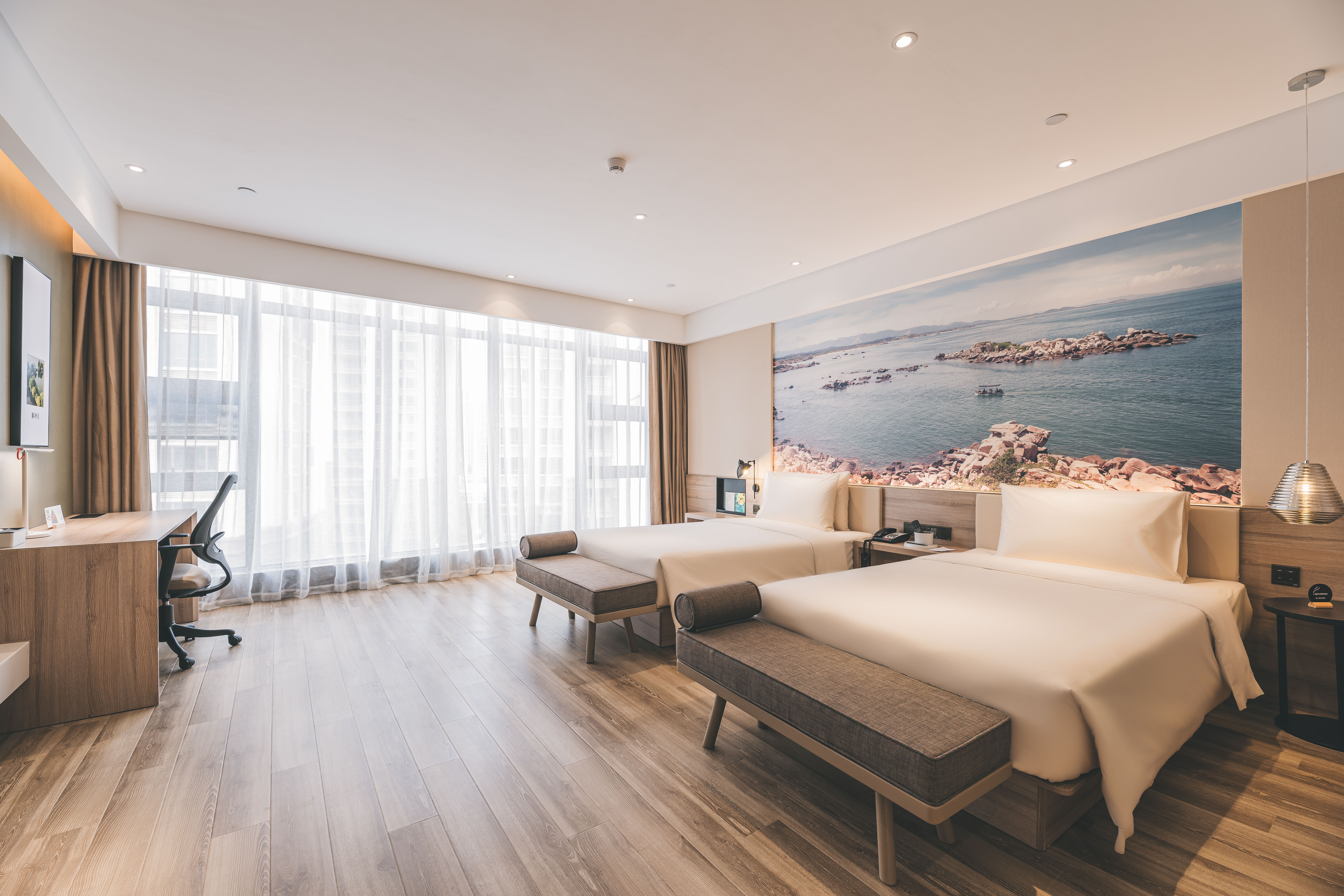 行政双床房（亚朵星球深睡床垫+深睡枕+mini吧小冰箱）