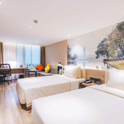 行政雙床房（裸棉床品+記憶枕） 上海新國際博覽中心龍陽路亞朵飯店優惠