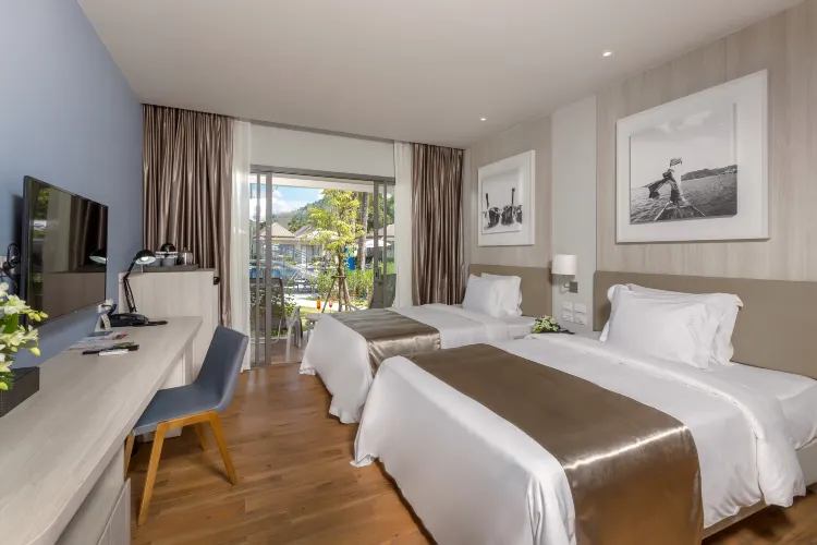 ห้องดีลักซ์ที่มีวิวสระน้ำ - ปีกแฟมิลี่