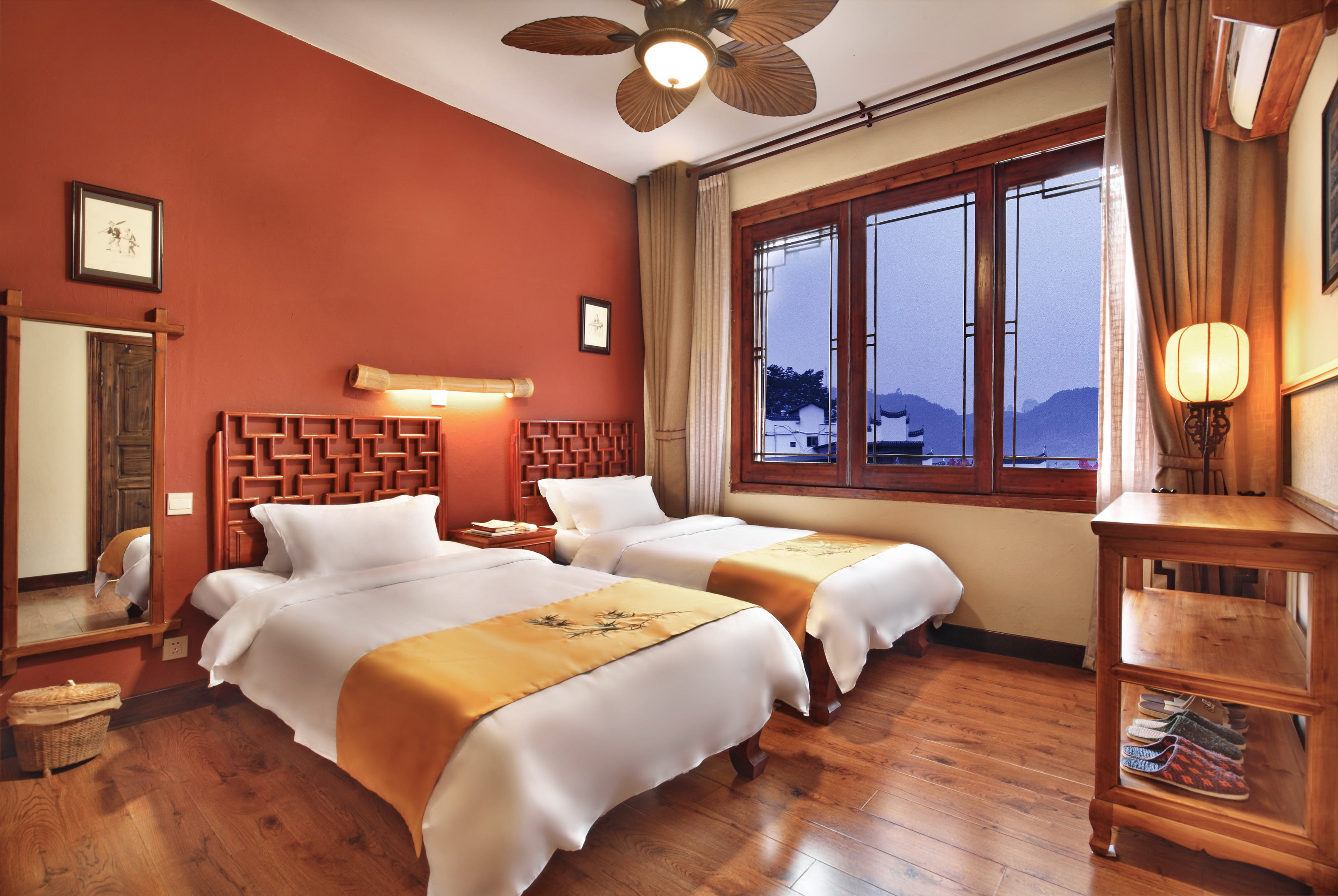 特价·柚子园林双床房（柚林围炉煮茶+古韵茶室）