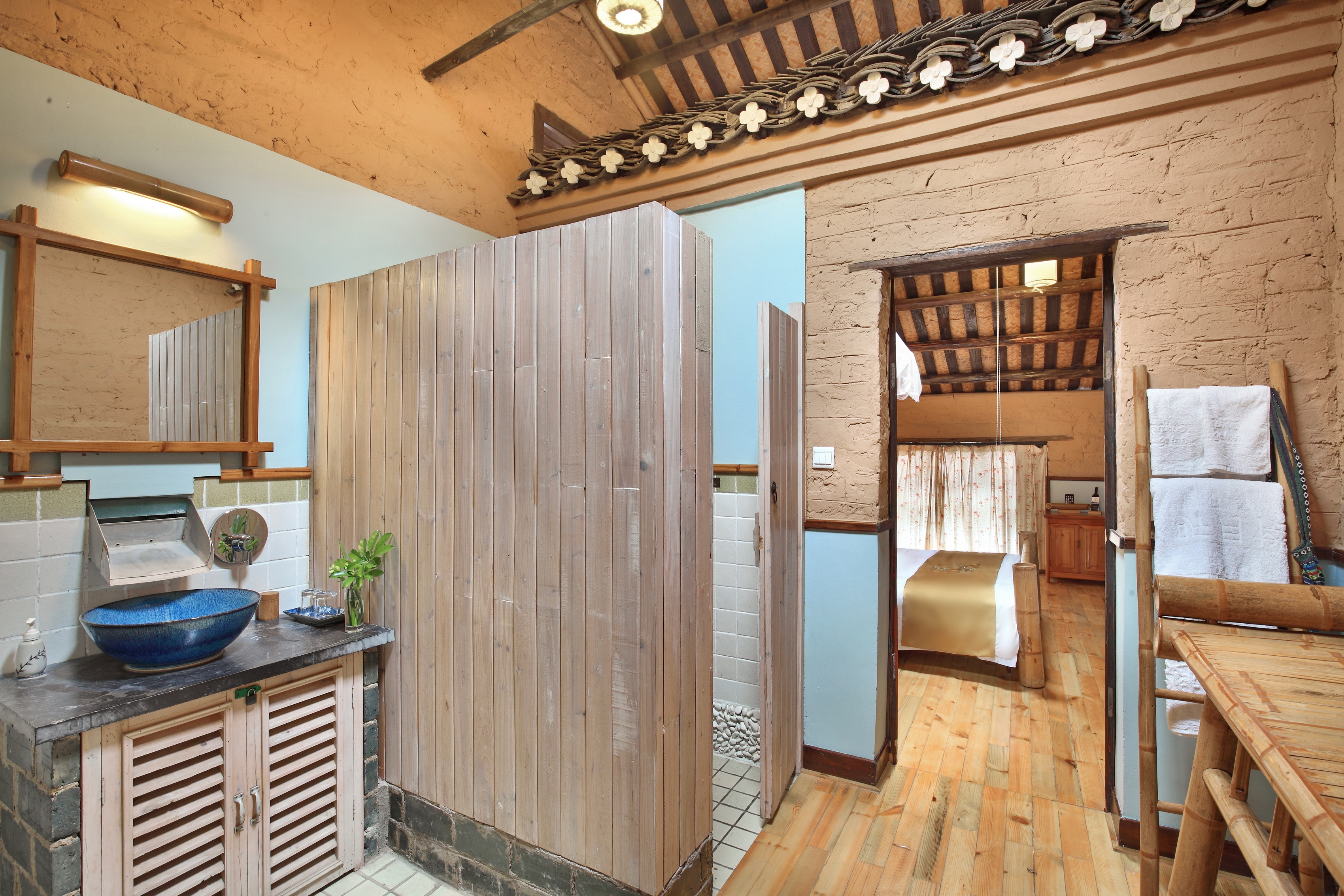 庭院古韵大床房（柚林围炉煮茶+中式茶室+庭院）