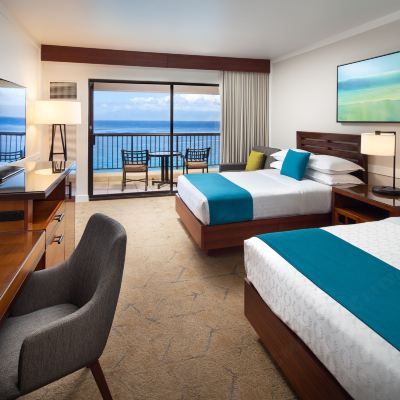 Moana Ocean Front Two Double Room