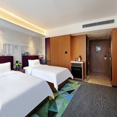 高級雙床房（舒達專利床墊+科勒衛浴+小冰箱） 合肥高新區希爾頓歡朋飯店優惠