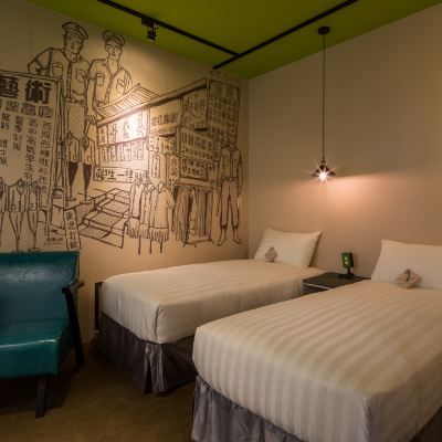 標準雙床房（無窗） 台北町記憶旅店優惠