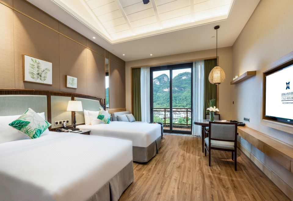 馨悦楼大王峯山景双床房（新楼）