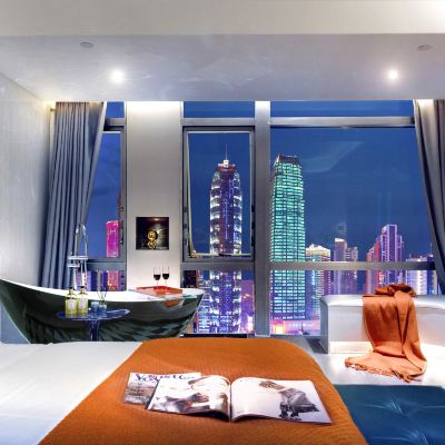 地標夜景浴缸房 T·Star地標高空酒店（重慶解放碑步行街店）優惠