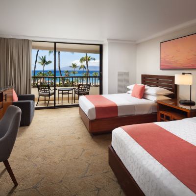 Ocean Front two double Room