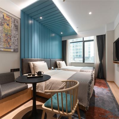 希諾雙床房（零壓床墊+記憶枕） CityNote希諾飯店（廣州北京路步行街地鐵站店）優惠
