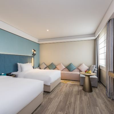 心享豪華雙床房【組合長沙發+迷你冰箱】 南京夫子廟漫心飯店優惠