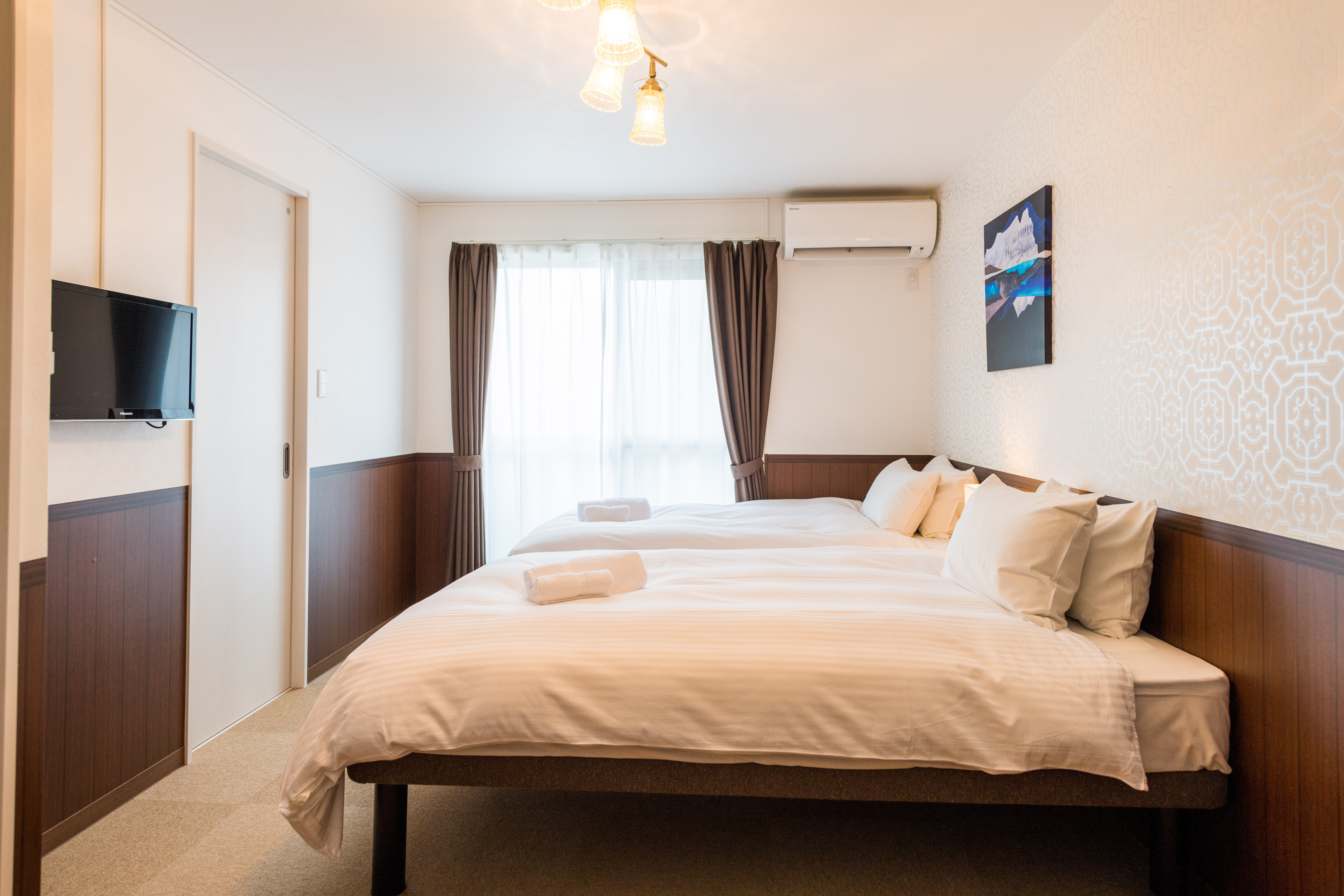 标准双床房【浴缸泡澡观影+中日英语言服务+智能烘乾机+禁烟】