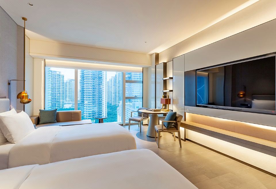 行政城景双床房（观鹭岛城际风光）