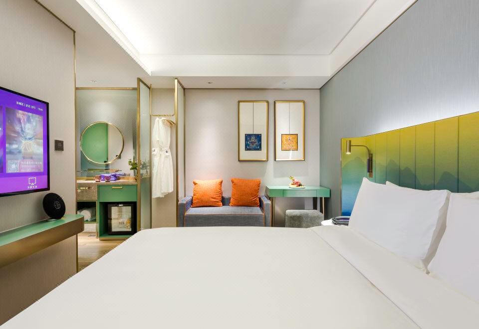 雅致大床房（空氣凈化器-電視投屏-無窗）