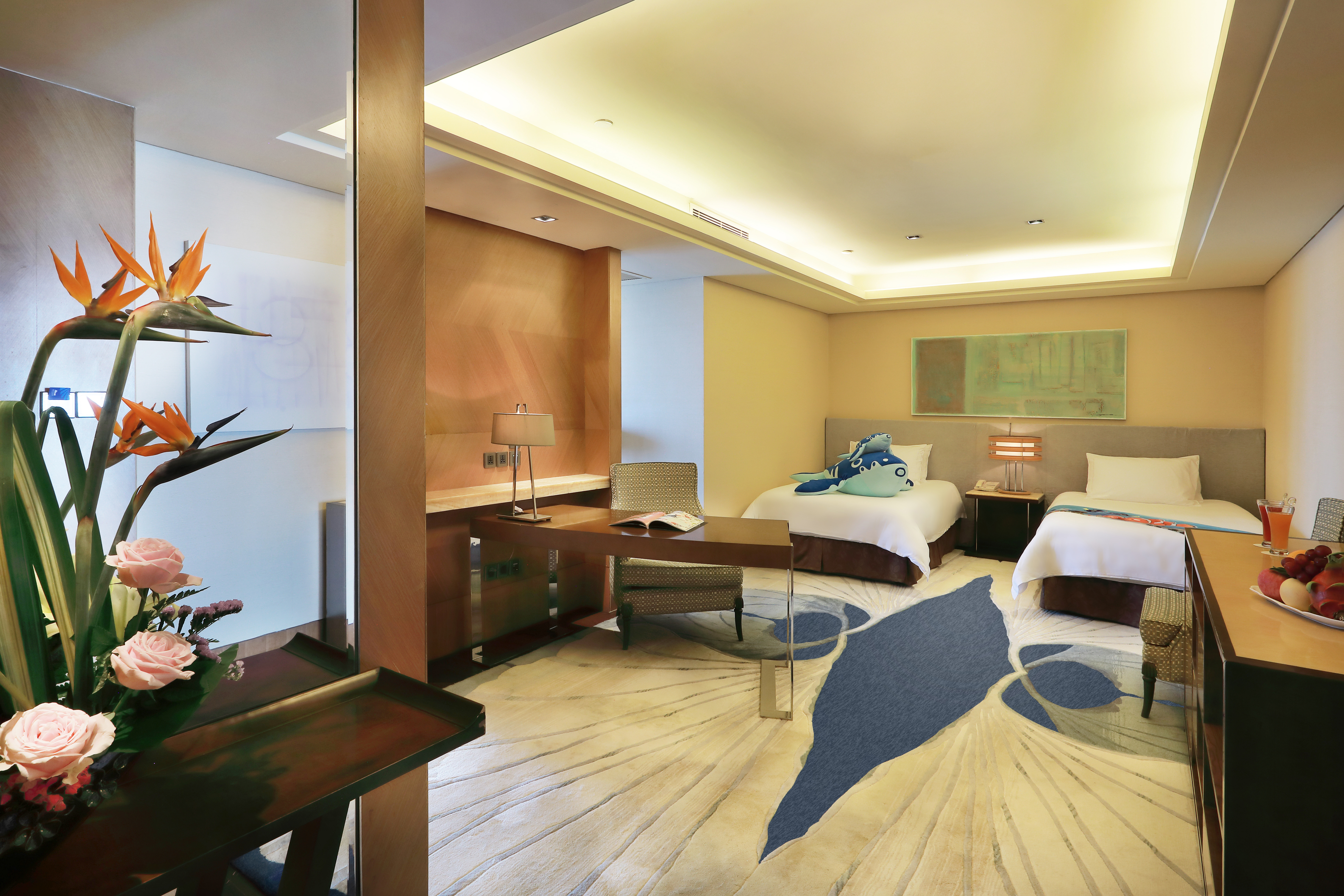 豪华海景家庭套房（180°海景，带阳台）