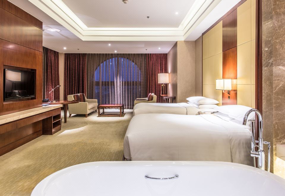 度假尊享双床房（独立办公+私享会客区+森林氧吧净化）