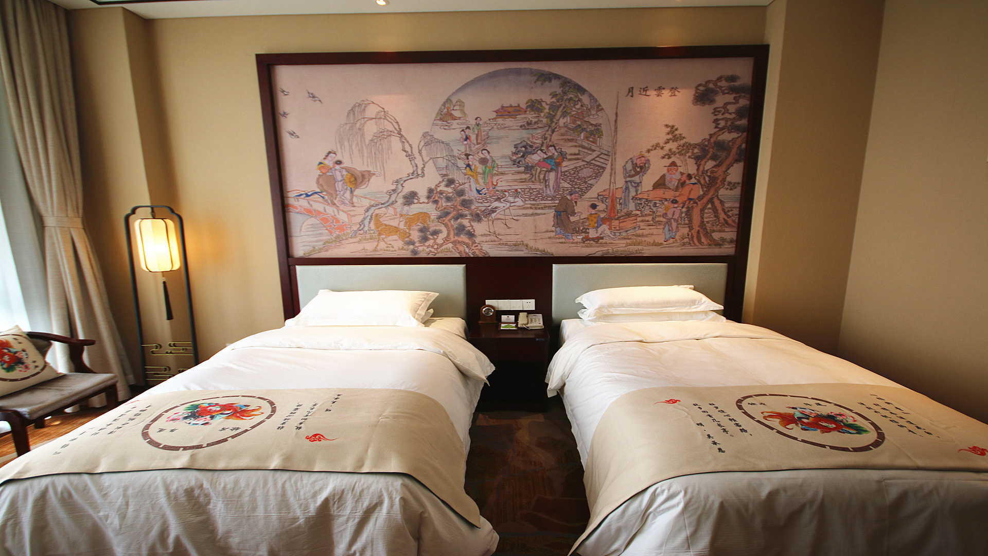 柳青古韵双床房丨园景