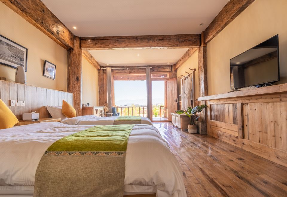 double room - Garden-View (2 beds)