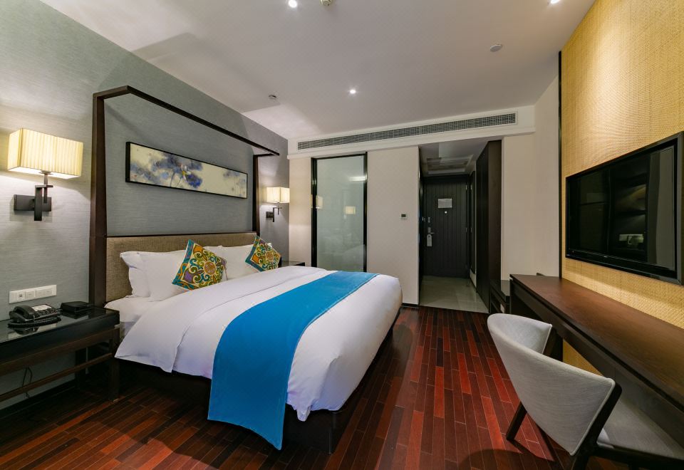 Junting Business Double Bed Room (Chinese Zen Style + Peaceful Night's Sleep)