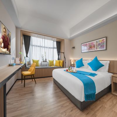 豪華花園大床房|親膚.零壓床品·浴袍·化粧鏡+投屏 瑞濤酒店（佛山順德清暉園店）優惠