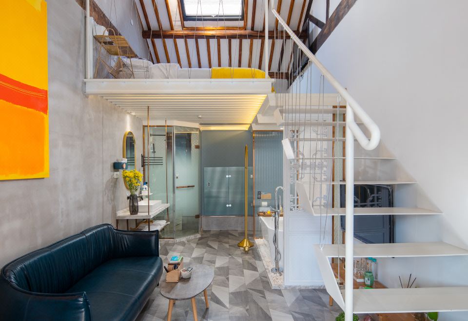 星河枕梦·弄影loft大床房「观星穹顶·投屏影院·浴缸」