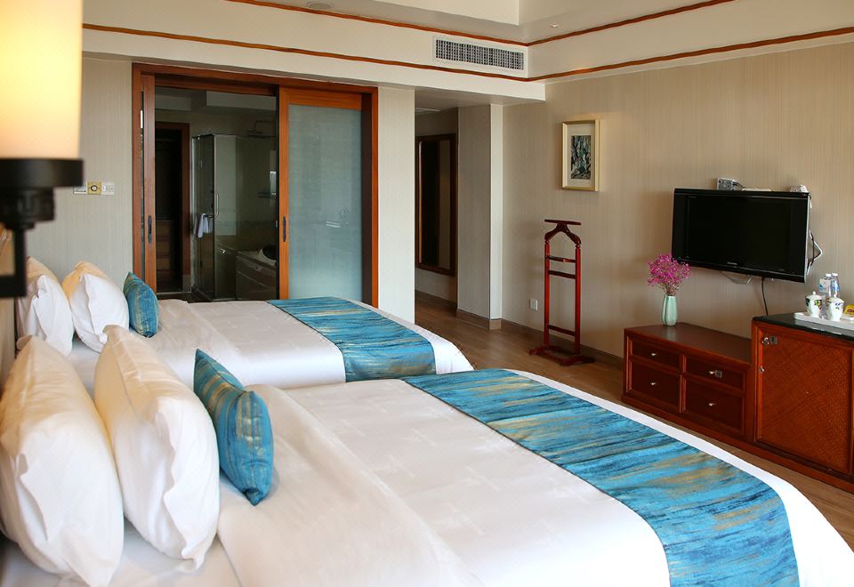 阳台观景双床房（远瞰半海半景）