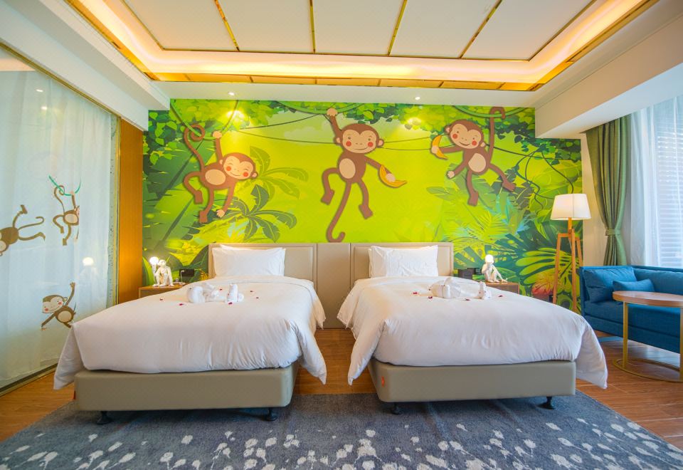 動物主題雙床房
