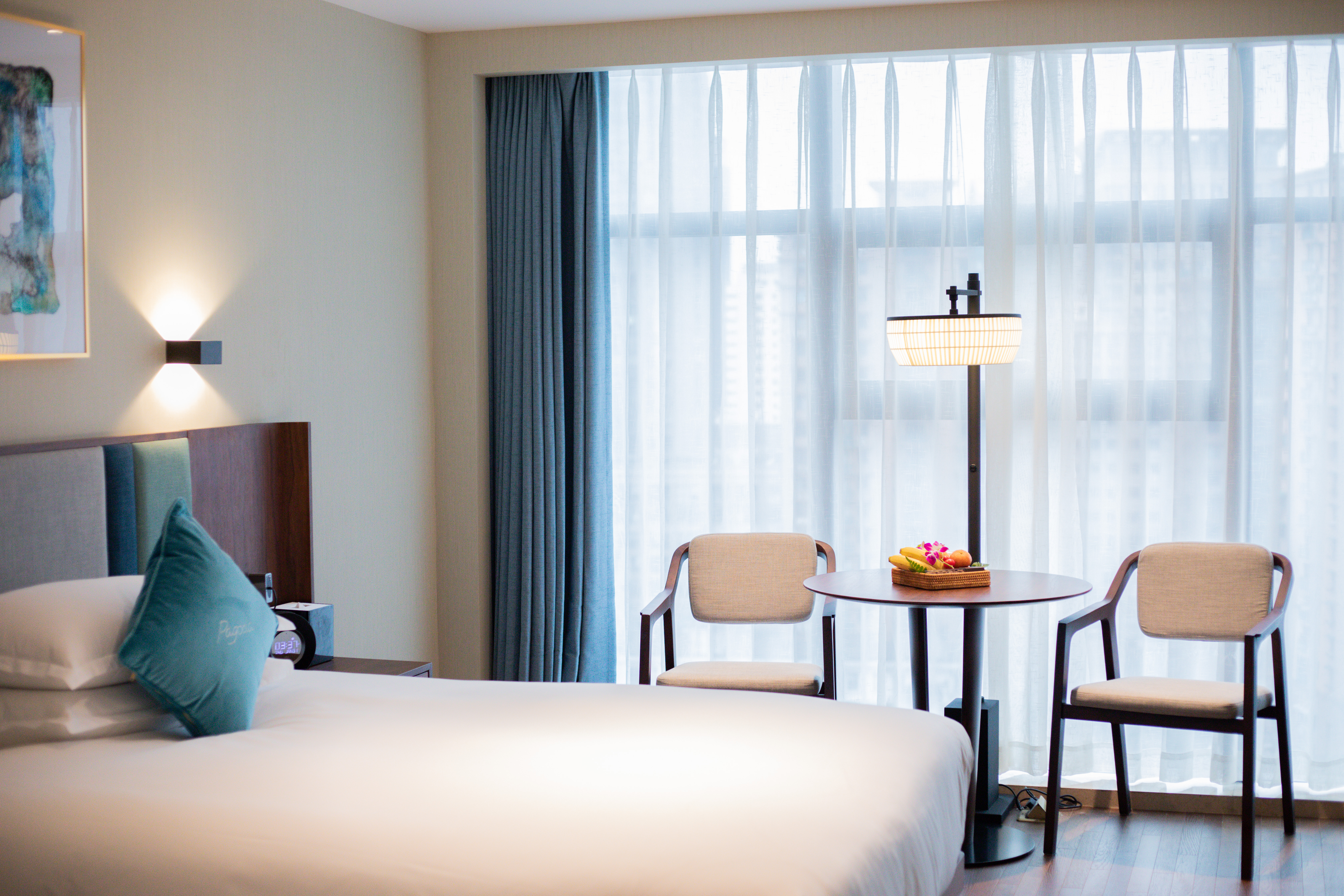 豪華超大雙床房+全景玻璃視野