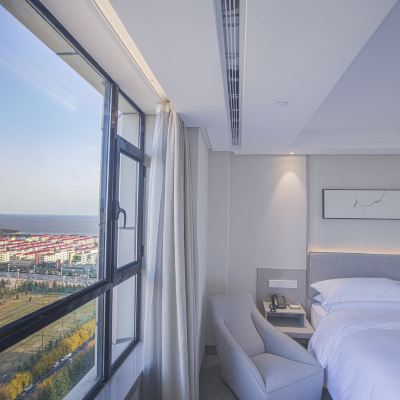 豪華海景大床房（地暖開放） 威海希爾維亞飯店優惠