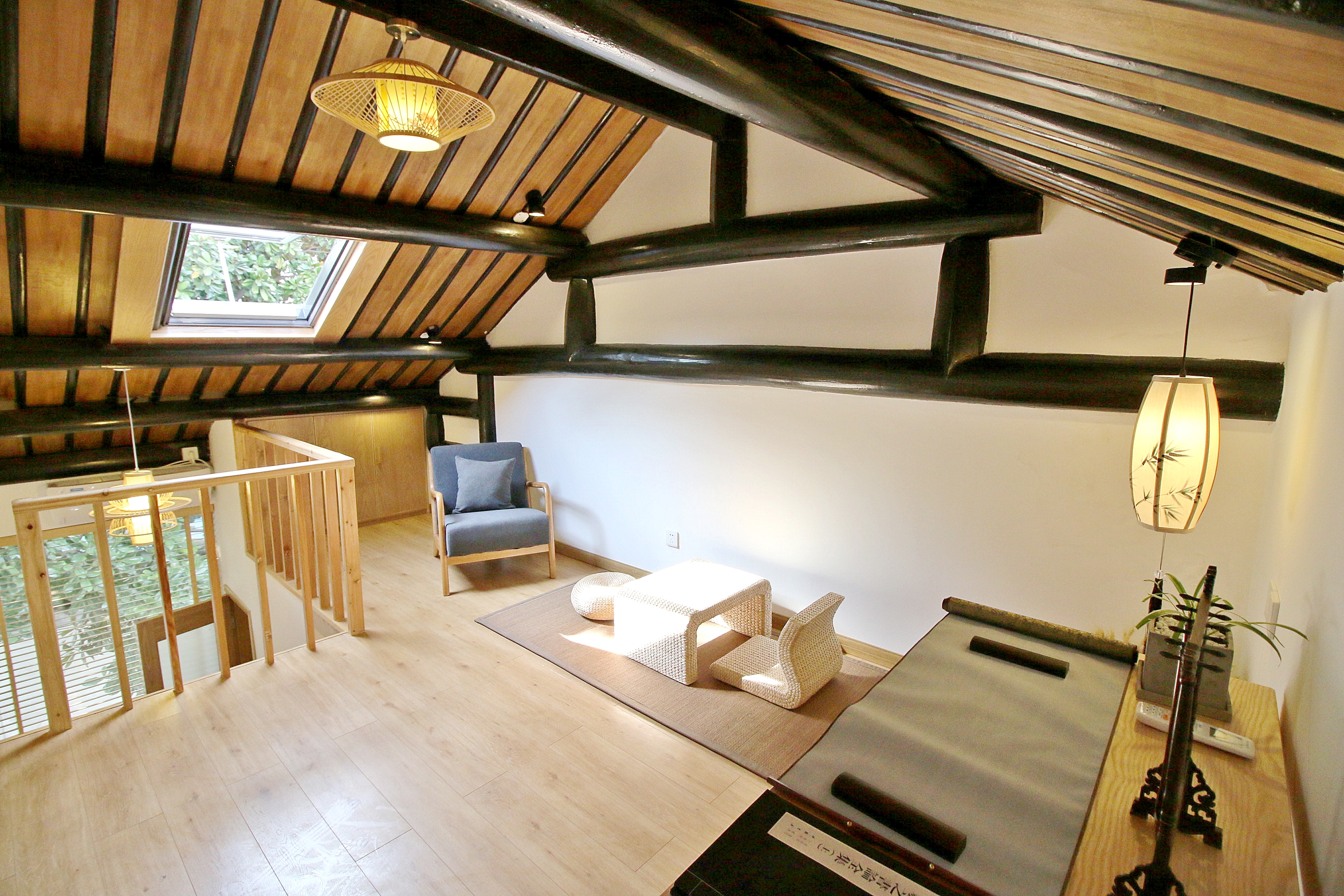 悟言|复式阳光大床房（榻榻米茶空间+超清投影+复式loft）