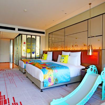 親子家庭房|親子趣味帳篷+趣味滑滑梯+孩童洗漱用品 惠州佳兆業鉑爾曼飯店優惠