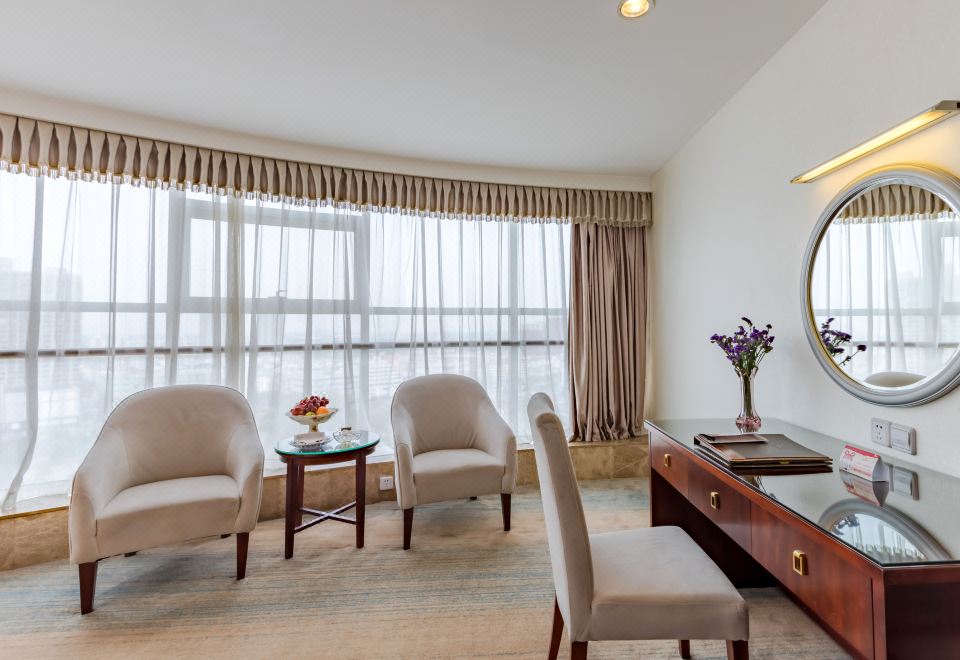 豪华景观圆床房