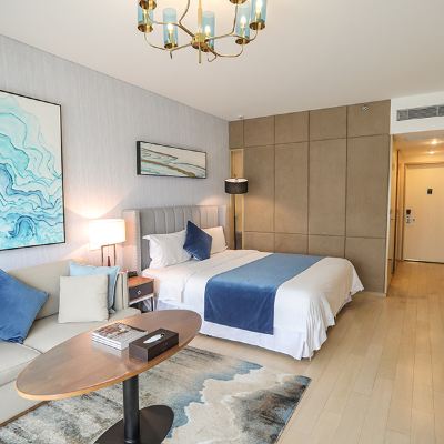 浪漫大床房 麒韻飯店公寓（青島萬象城五四廣場店）優惠