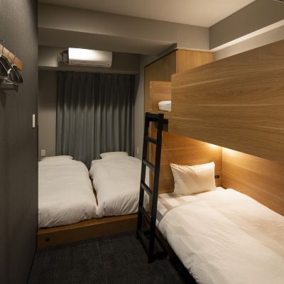 4-Bed Private Room B with Private Bathroom GRIDS TOKYO UENO HOTEL&HOSTEL Promo Code