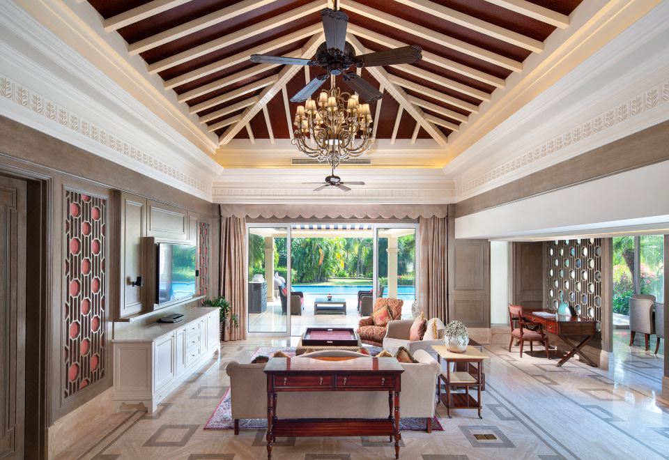 三居室總統別墅-私人恆温泳池（主卧悦眠智能深睡床）