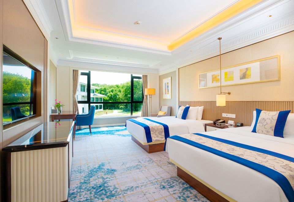 鐘山樓·園景雙床房 -盡享推窗即景